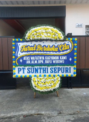 Papan Bunga Duka di Ciniru